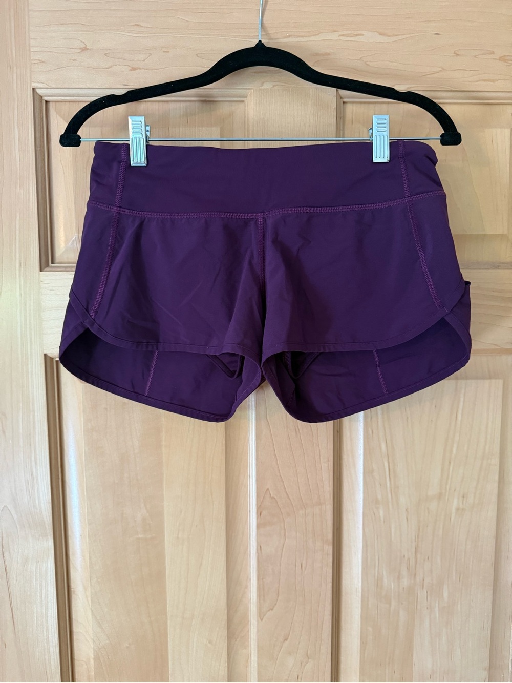 Lululemon high rise speed up 2.5 in plum